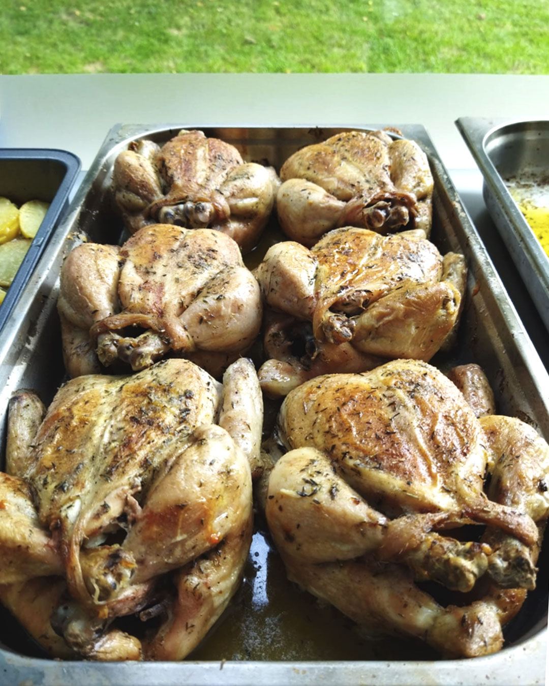 ¡Pollo asado sabroso y jugoso!